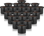 Gardenera Fabric Grow Bags - 20-Pack 2 Gallon Planters with Handles, Thickened Nonwoven Fabric for Stronger and Healthier Plants