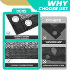 Royal Shade 50% Black Shade Cloth Custom Size 9FT x 44FT Mesh Tarp with Grommets for Garden Patio, Plant Shading, Greenhouse, Pergola, Chicken Coop, Dog Kennel, Lawn. (We Make Custom Size)