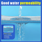 AQUANEAT Aquarium Filter Sponge 8-Layer Filter Media Pad, Cut-to-Size Foam Floss for Fish Tank Sump Pond (16" x 12" x 0.6")