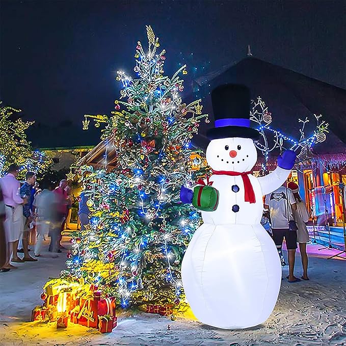 JMEXSUSS 500 LED Blue and White Christmas Lights, 8 Modes 163ft String Lights Plug in with Remote Control, Clear Wire Christmas String Lights Outdoor Waterproof for Outside Tree Yard Wedding