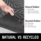 Yimobra Front Door Mat Outdoor Indoor, 47x24 All-Season Waterproof Welcome Matt, All-Weather Outside Entrance Mat, Non-Slip Patio Porch Doormat, Low Profile, Fade Resistant, Grey