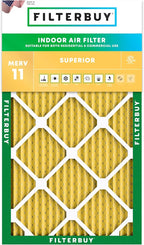 Filterbuy 16x36x1 Air Filter MERV 11 Superior Pet & Allergy Defense (1-Pack), Electrostatic Pleated HVAC AC Furnace Filters Replacement, Made in USA (Actual Size: 15.75 x 35.75 x 0.75)