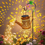 VOOKRY Solar Lights Outdoor Waterproof, Hummingbird Retro Metal Solar Watering Can Lights, Gifts for Women Mom Grandma Mother's Day, Hanging Lantern Decorative Garden Decor for Outside Yard Lawn Patio