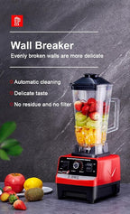 Professional High Speed Blender for Shakes and Smoothies,Home Commercial Countertop Food Processor,2500W 9525 Pure Copper Motor,Double Bearing Blades