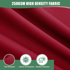 Chaise Lounge Cushions Outdoor - Waterproof and Fade Resistant Sun Lounger Replacement Cushions - Patio Lounger Pads with Removable Cover for Pool, Deck, Lawn, 80 x 26 x 3 Inch, Red