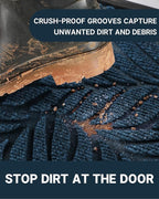 Yimobra Front Door Mat Outdoor Indoor, 36x24 All-Season Waterproof Welcome Mat, All-Weather Outside Entrance Mat, Non-Slip Patio Porch Doormat, Low Profile, Fade Resistant, Blue