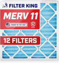 Filter King 17.25x26x1 Air Filter | 12-PACK | MERV 11 HVAC Pleated A/C Furnace Filters | MADE IN USA | Actual Size: 17.25 x 26 x .75"