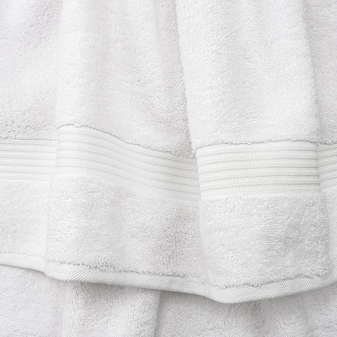 Cotton Paradise 100% Cotton Turkish Washcloth Set for Bathroom, 4 Piece Soft Absorbent Small Hand Face Towels Wash Rags, White