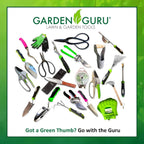 Garden Guru Hand Hoe Tiller Cultivator Tool - Stainless Steel for Ultimate Strength - Rust Resistant - Ergonomic Handle - Great for Gardening Digging Tilling Cultivating Loosening - 1 Case (50 Pcs)