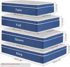 King Size Mattress in a Box 12 Inch Memory Foam Hybrid Mattress with Pocketed Springs Medium Firm Support Motion Isolation Edge Support 180 Night Trial