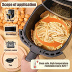 Disposable Paper Liner Square 250 Pcs for 5 to 8 Qt Air Fryer Baskets, Non-stick Oil-proof Parchment Liner Cooking Paper