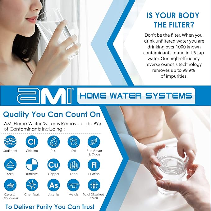 APPLIED MEMBRANES INC. 36 GPD Reverse Osmosis Membrane | RO Membrane Water Filter Replacement for Reverse Osmosis Water Filtration System | 1.8” x 12” Universal Compatibility | Made in USA M-T1812A36