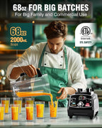 WantJoin Smoothie Blender 1800W Powerful Blenders for Kitchen 68 Oz Large Capacity and BPA-Free Containers with To-Go Cup Countertop Blender for Smoothies, Ice Crushing & Frozen Drinks