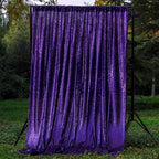 JYFLZQ Purple Sequin Backdrop Curtains 8ft x 8ft 1 Panel Glitter Photo Booth Backdrops Sparkly Photography Background Drapes for Parties Wedding Bridal Showers