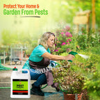 Nature's Dome Eco-Friendly Pest Control Spray – Ant, Roach, Spider, Fly, Flea and Insect Control with Natural Essential Oils – Fast-Acting, Child & Pet Safe for Indoor & Outdoor (1 Gallon)