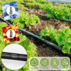 250 ft 5/8 Inch Drip Tape Irrigation Kit Drip Tape 16 Mil 8" Spacing Hose Garden Watering Tubing System Automatic Irrigation Equipment for Plant, Landscape, Yard, Lawn and Farm