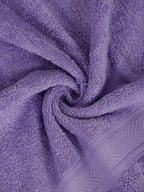 Casa Lino Face Towels & Body Wash Cloths for Showering - 100% Cotton Wash Cloths for Bathroom - Highly Absorbent & Quick Drying Washcloth Set - Cotton Washcloths 24 Pack (12" x 12") - (Purple)
