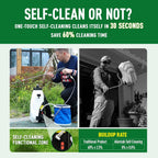 Backpack Sprayer 4 Gallon, Self-Cleaning Battery Sprayer for Weeding, Cleaning, No Gear Limit, Variable Pressure