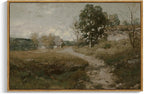 InSimSea Framed Canvas Wall Art, Vintage Countryside Landscape Farmhouse Decor, Wall Art for Living Room, French Country Decor, 24"x36"