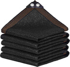 winemana Black Shade Cloth 40%, 8x10 FT Mesh Tarp - Garden Shade for Greenhouse, Patio, Vegetables, Plants Cover and Chicken Coops, Sun Shade Net for Outdoor Protection with Reinforced Grommets