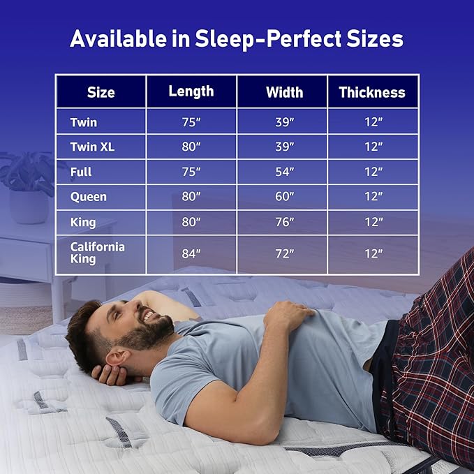REVO Sleep Gel Memory Foam Mattress, 12-Inch California King – Cooling Gel Foam Mattress with Full-Body Support, Pressure Relief & Breathable Comfort for Deeper Sleep