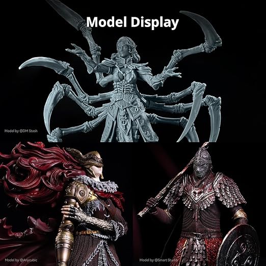 ANYCUBIC 2nd Gen Resin Technology ABS-Like Resin 2.0 Bundle, 3D Printer Resin with High Toughness, More Precise Details, Wide Compatibility for All LCD Resin 3D Printers (HD Grey, 4kg in Total)