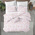Kotton Culture 3 Pc Twin Size Duvet Cover Set- 100% Egyptian Cotton Sateen 600 Thread Count Ultra Soft Premium Durable Comforter Cover Zipper Closure & Corner Ties (Mandala, Twin/Twin XL 68" X 90")