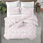Kotton Culture 3 Pc Twin Size Duvet Cover Set- 100% Egyptian Cotton Sateen 600 Thread Count Ultra Soft Premium Durable Comforter Cover Zipper Closure & Corner Ties (Mandala, Twin/Twin XL 68" X 90")