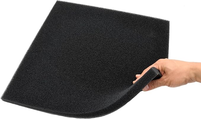 Aquarium Filter Bio Sponge Pad, Foam Sponges Filter Media, Cut fit it Filter Accessories for Fish Tanks and Ponds (18"x18"x0.8" (50PPI) 1 Pack)