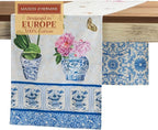 Maison d' Hermine Table Runner 100% Cotton Double Layer Table Runners 108 inches Long Decorative for Home Kitchen Dining Party Baby Shower Wedding Bridal Shower Spring Summer (Canton, 14.50" x 108")