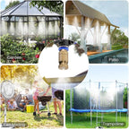 20pcs High Pressure Atomizer Nozzle Brass Misting Nozzles for Outdoor Cooling System, Landscaping, Greenhouse Irrigation, Air Humidification, Anti-Drip Fogging Spray Head(0.008"/0.2mm)