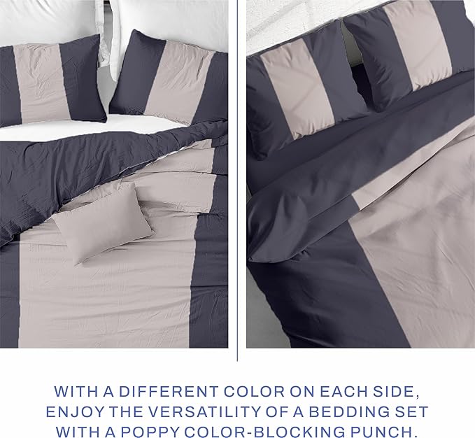 Kotton Culture 120"x98" 3 Pc Oversized King Duvet Cover Set 100% Egyptian Cotton - 600 TC Comforter Cover, Zipper Closure & Corner Ties - Fits Large King Inserts (Oversized King,Dashing Grey)