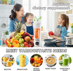 EasySpeed Personal Portable Blender,USB Type-C Rechargeable,700ml Juicer Cup,12 Stainless Steel Blades,4 Gear Modes,1500mAh Battery Capacity,Perfect for Fresh Juice at Home (White)