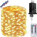 Extra Long 99Ft 300 LED Fairy Lights Plug in with Remote, Waterproof String Lights Outdoor & Indoor 8 modes with Timer, Twinkle Light for Girl's Room Garden Birthday Christmas Decorations (Warm White)