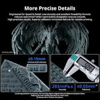 ANYCUBIC 2nd Gen Resin Technology ABS-Like Resin 2.0 Bundle, 3D Printer Resin with High Toughness, More Precise Details, Wide Compatibility for All LCD Resin 3D Printers (Black, 2kg in Total)