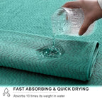 Ultra Soft Bath Towel Set of 4, Extra Large Textured Microfiber Luxury Towels 35x70 in, Quick Dry, Highly Absorbent, Fluffy, Oversized, for Bathroom Shower Pool Hotel Beach