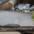 49.2 FT x 15.7 in Roll Mesh Fence, Versatile Black Plastic Fencing & Netting, Cuttable Animal Wire Mesh Fence, Durable Tree Trunk Protector, Suitable for Cat Dog Rabbit Barrier and Plant Protectors