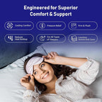 REVO Sleep Gel Memory Foam Mattress, 12-Inch California King – Cooling Gel Foam Mattress with Full-Body Support, Pressure Relief & Breathable Comfort for Deeper Sleep
