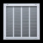 HVAC Premium 12 x 34 Duct Opening Steel Return Air Filter Grille, for 1-inch Filter, Removable Door, Flat Stamped HVAC Vent Cover Grille, Outer Dimensions 14.5 x 36.5