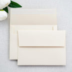 PONATIA 50 PCS 5x7 Envelopes, Self- Adhesive Cream A7 Envelopes for Weddings, Invitation Cards, Photos, Postcards, Greeting Cards Mailing, Baby Shower, Graduation, Christmas Gift Cards
