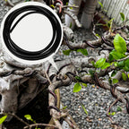 Black Bonsai Training Wire Aluminum 8mm Diameter – Anodized Aluminium Roll for Tree Branch Fixing, Plant Shape Sculpting, Bendable Solid Accessories for Floral Stems, Crafting Garden & Landscape 500g