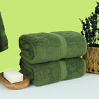 Chakir Turkish Linens, 100% Cotton Premium Quality Turkish Bath Sheets (35''x70'' Large Bath Sheet Towels - Moss)