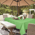 Outdoor Tablecloth Wrinkle-Free Stain Resistant Waterproof Polyester Fabric Table Cover with Zipper Umbrella Hole for Picnic/Party/Dinner/Patio Garden(60×84inch,Zippered,Olive Green)
