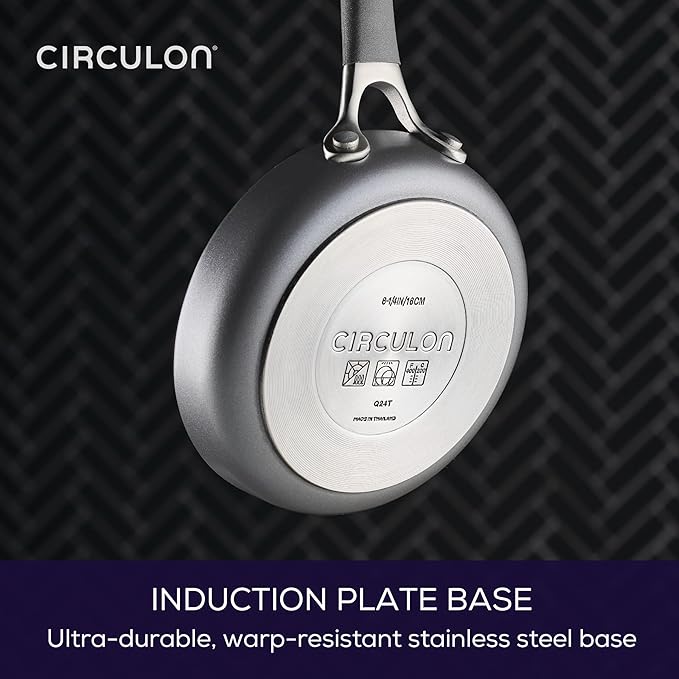 Circulon A1 Series with ScratchDefense Technology Nonstick Induction, Mini Frying Pan/Skillet, Metal Utensil Safe, 6.25 Inch Open Fry Pan - Graphite