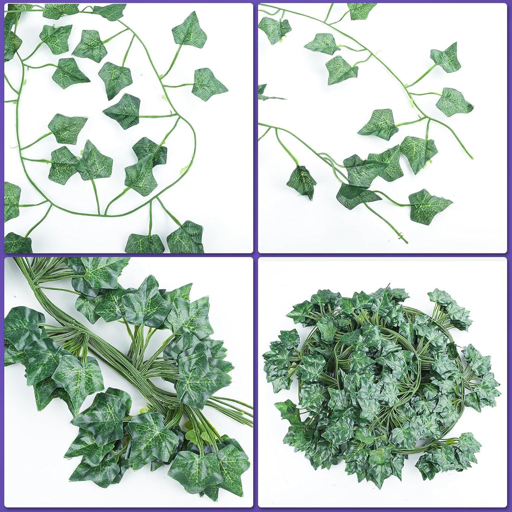 60 Pack 420 Feet Vines,Ivy,Ivy Garland,Fake Ivy,Fake Leaves,Ivy Vines,Artificial Vines,Green Vines,Leaves Room Decor,Vines for Bedroom,Wall Decor,Wedding Party