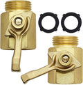 Lifynste Heavy Duty Brass Garden Hose Shut Off Valve, 3/4 Inch, 2 Sets