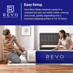 REVO Sleep Gel Memory Foam Mattress, 12-Inch California King – Cooling Gel Foam Mattress with Full-Body Support, Pressure Relief & Breathable Comfort for Deeper Sleep