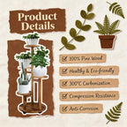 GEEBOBO 5 Tiered Tall Plant Stand for Indoor