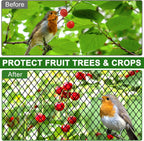 Bird Netting for Garden Protection - 25x100ft Poultry Netting for Chicken Coop, 1” Mesh Heavy Duty Garden Net, Fruit Tree Netting for Blueberry Bushes, Vegetable Against Squirrels, Deer