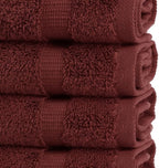 Chakir Turkish Linens | Hotel & Spa Quality 100% Cotton Premium Turkish Towels | Soft & Absorbent (12-Piece Washcloths, Cranberry)